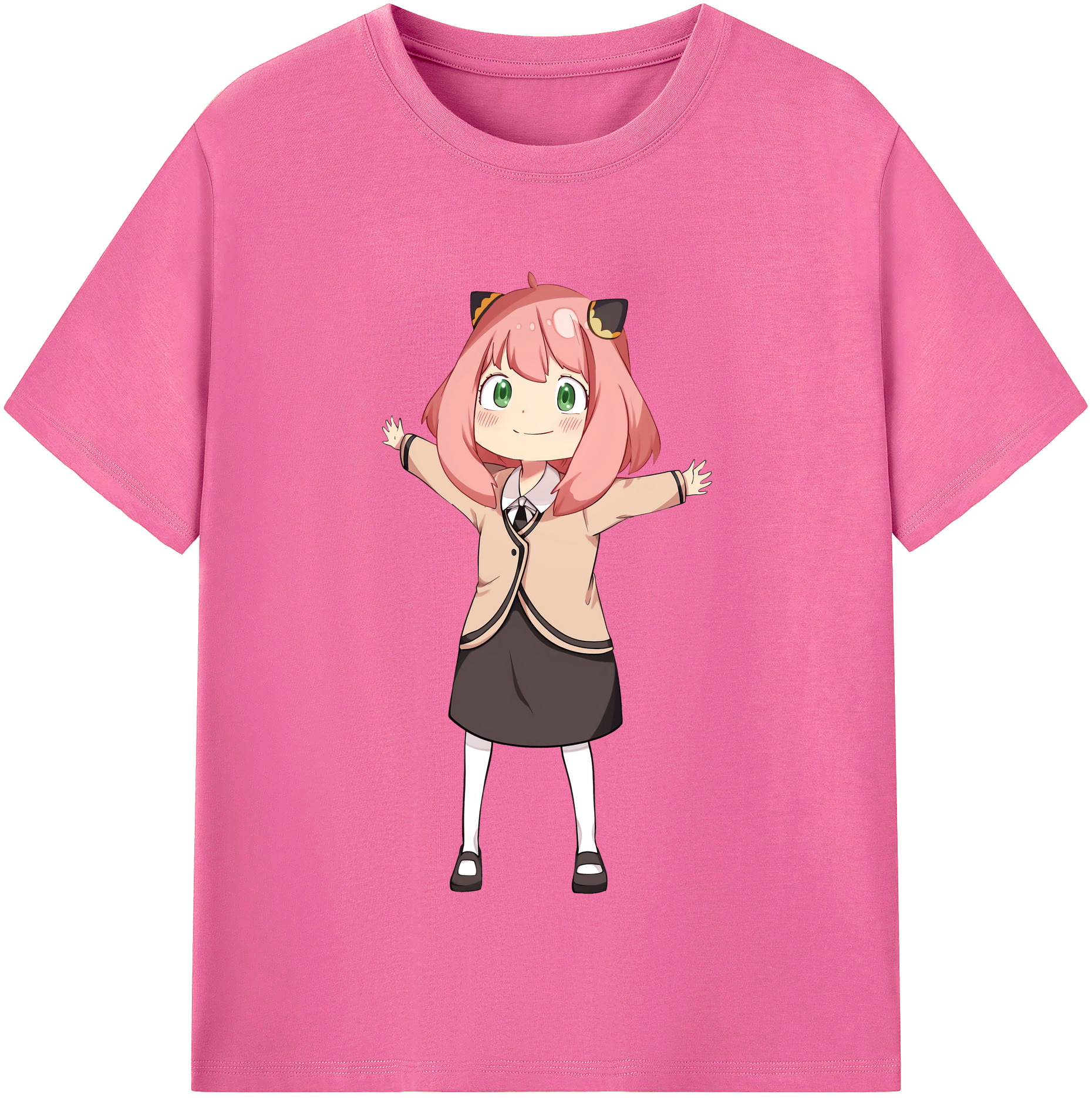 （画像用） SPY×FAMILY间谍家家酒 レディースカジュアルプリントTシャツ（綿100％）